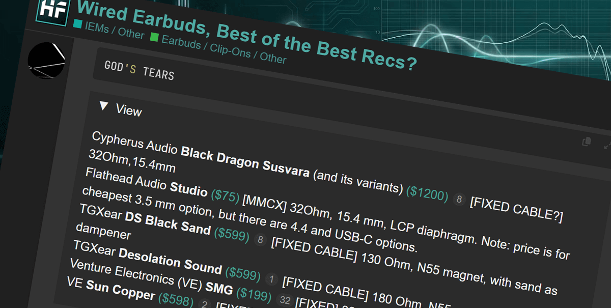 Flathead Society’s Earbuds Ranking List updated: Flathead Audio STUDIO & Ksearphone Temperament DM7 rated