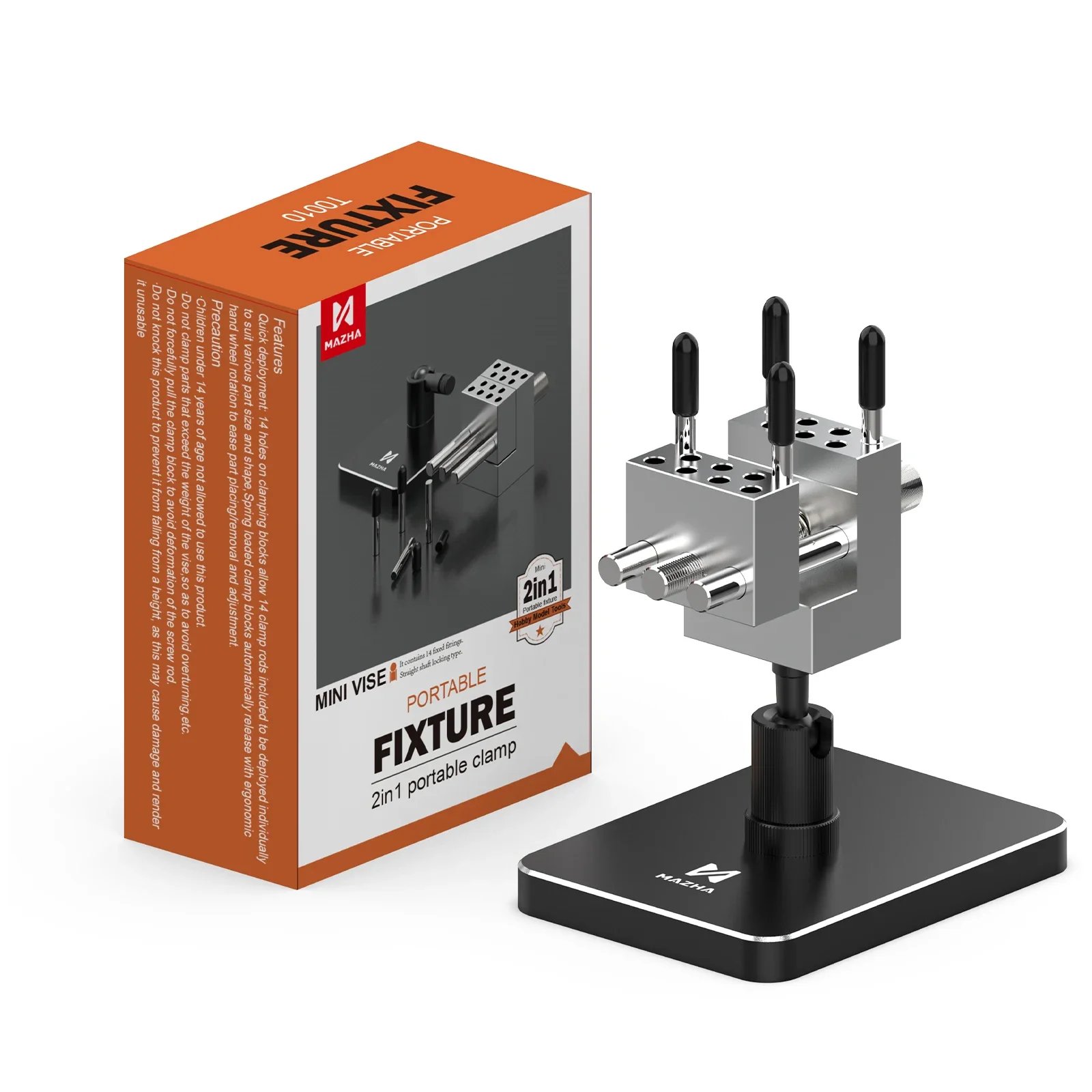 2 in 1 Mini Portable Table Vise Compact Adjustable Clamp for Modeling Hobby DIY Precision Tool Accessories